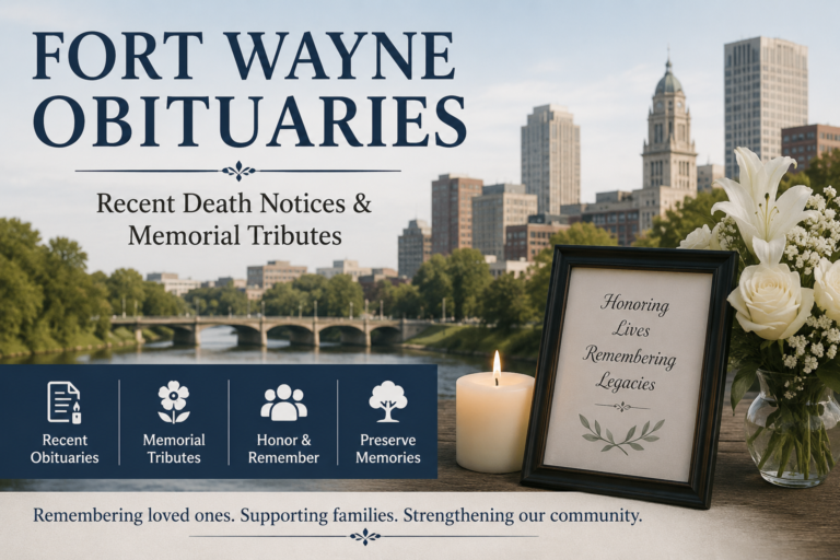Fort Wayne Obituaries: Recent Notices & Tributes Fort Wayne Obituaries Recent Death Notices and Memorial Tributes